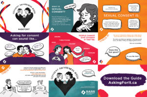 The thumbnails of each page of the Illustrated Guide to Consent